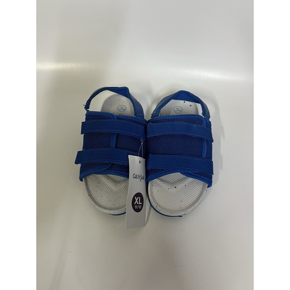 Cat & Jack Boys Blue Sandals Size XL 11/12